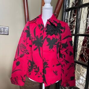 Women’s Red Joni B Jacket S Cotton/Polyester 60/40